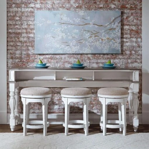 Magnolia Manor 4PC Console Bar Table With Stools