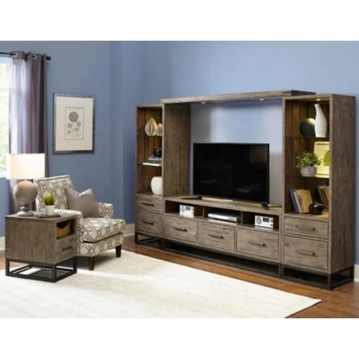 Emmett 4 Piece Entertainment Wall - Image 2