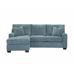 Monty 2 Piece Queen Sleeper Sofa With Floating Chaise - LAGOON