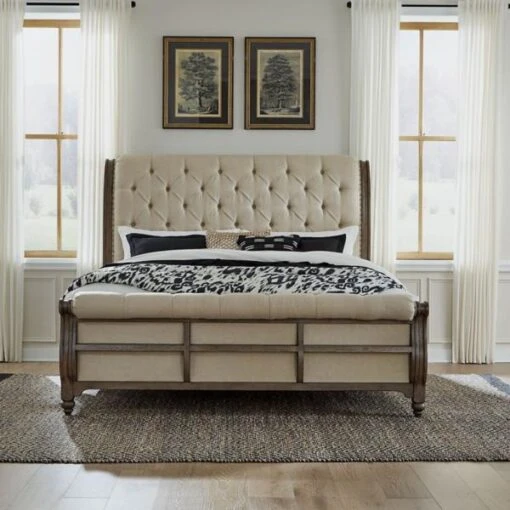 Amherst Upholstered Sleigh Bed - Image 2