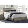 Modern Loft Panel Bed With Storage Footboard -Home Decoration Shop KT62067 a