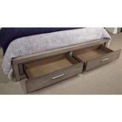 Modern Loft Panel Bed With Storage Footboard -Home Decoration Shop KT62067 c