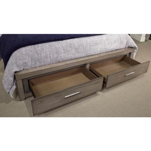 Modern Loft Panel Bed With Storage Footboard - Image 3