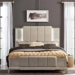 Montage Upholstered Panel Bed -Home Decoration Shop KT64931 c