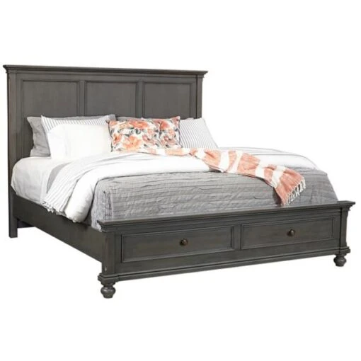 Oxford Panel Storage Bed