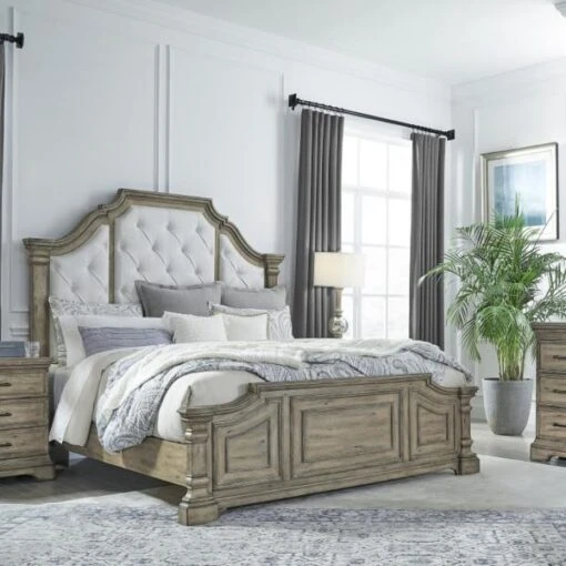 Garrison Cove Upholstered Panel Bed - Image 4