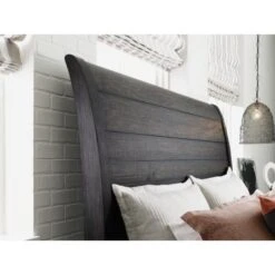 Plank Road Eastburn Charcoal Sleigh Bed -Home Decoration Shop KT78451 d