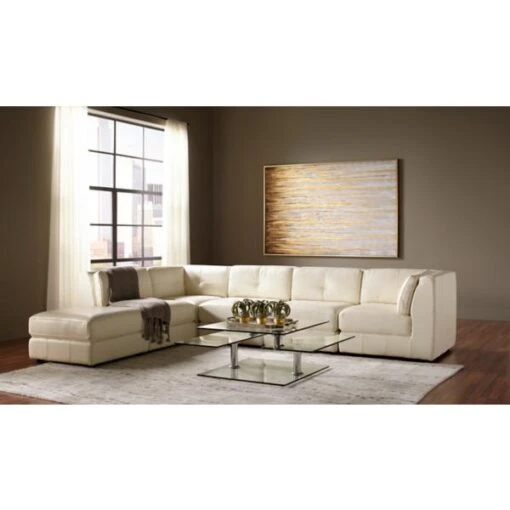 Penthouse Leather Ottoman - Image 2