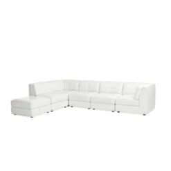 Penthouse Leather Ottoman -Home Decoration Shop ST273971 c