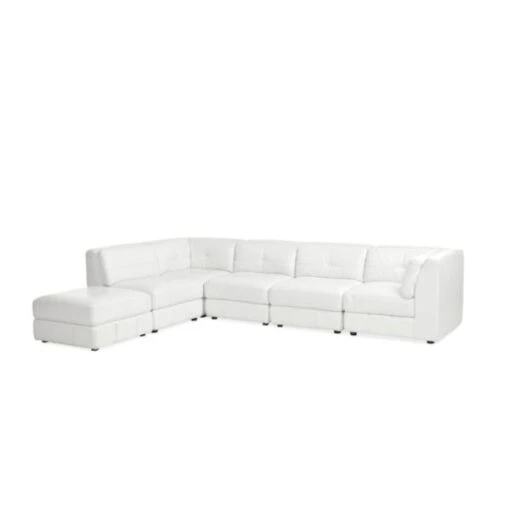 Penthouse Leather Ottoman - Image 3
