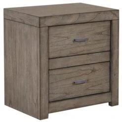 Modern Loft 2 Drawer Nightstand With Power