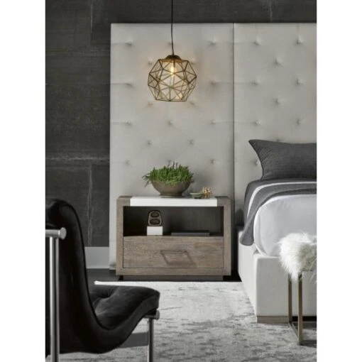 Modern-Charcoal Wilshire Nightstand - Image 2