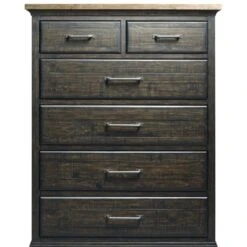 Plank Road Devine Charcoal Drawer Chest -Home Decoration Shop ST488375 b