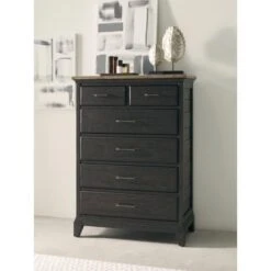Plank Road Devine Charcoal Drawer Chest -Home Decoration Shop ST488375 c