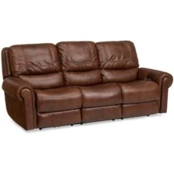 St. James Leather Power Reclining Sofa - TOBACCO -Home Decoration Shop ST500829 c