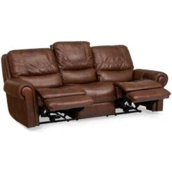 St. James Leather Power Reclining Sofa - TOBACCO -Home Decoration Shop ST500829 d