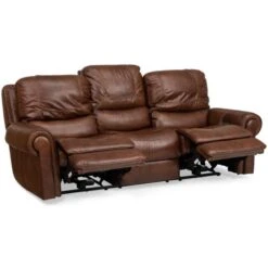 St. James Leather Power Reclining Sofa - TOBACCO -Home Decoration Shop ST500829 e