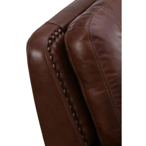 St. James Leather Power Reclining Sofa - TOBACCO - Image 9