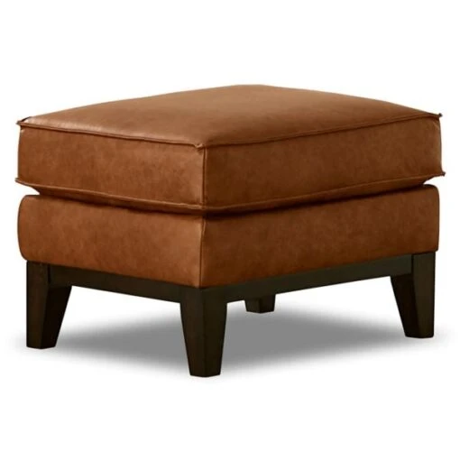 Justin Leather Ottoman