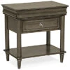 Louis Philippe Drawer Nightstand - SILVER/BLACK -Home Decoration Shop ST702200 a