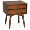Mid Century Eliot 2 Drawer Square Nightstand -Home Decoration Shop ST702240 a