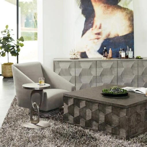 Linea Metal Accent Table - Image 3