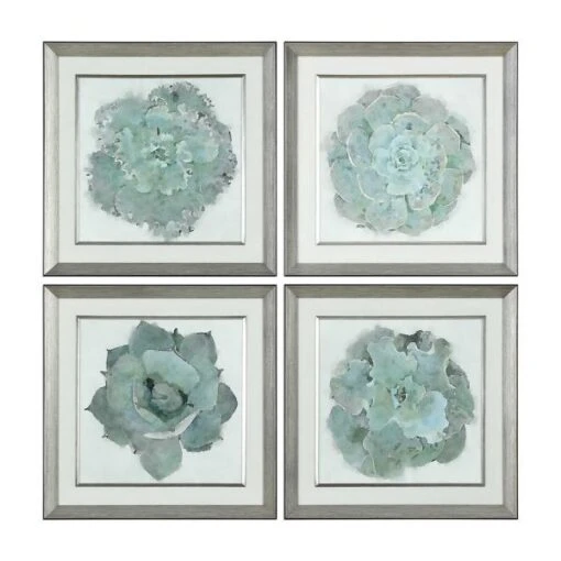 Succulent Joy Framed Prints Set Of 4