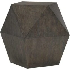 Linea Geometric End Table
