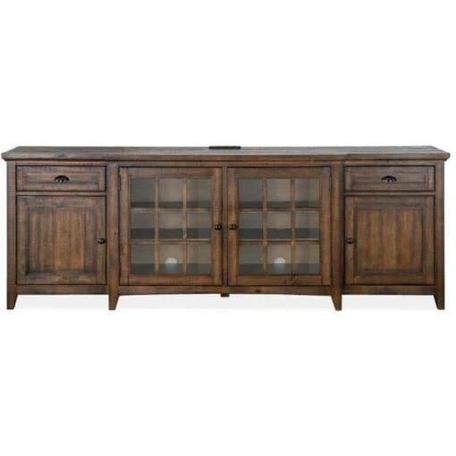 Arlington 90-Inch TV Stand- NUTMEG