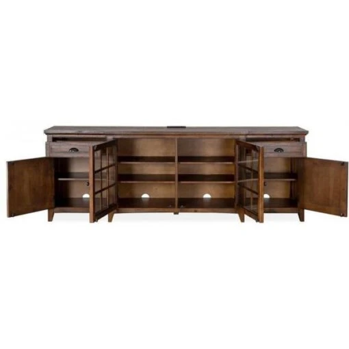 Arlington 90-Inch TV Stand- NUTMEG - Image 2