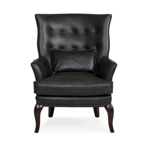Kyle Leather Accent Chair - Image 2
