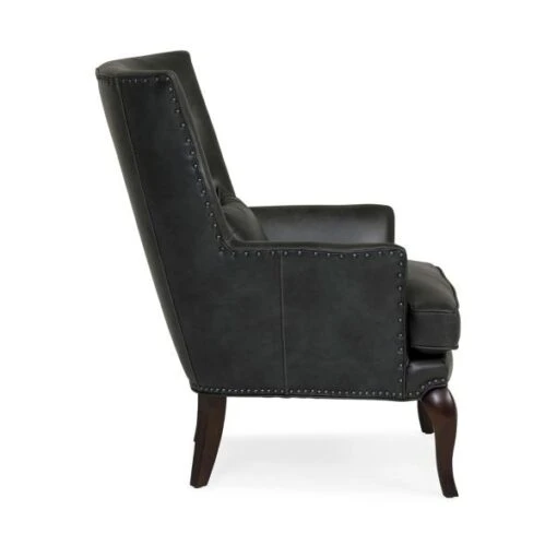 Kyle Leather Accent Chair - Image 3