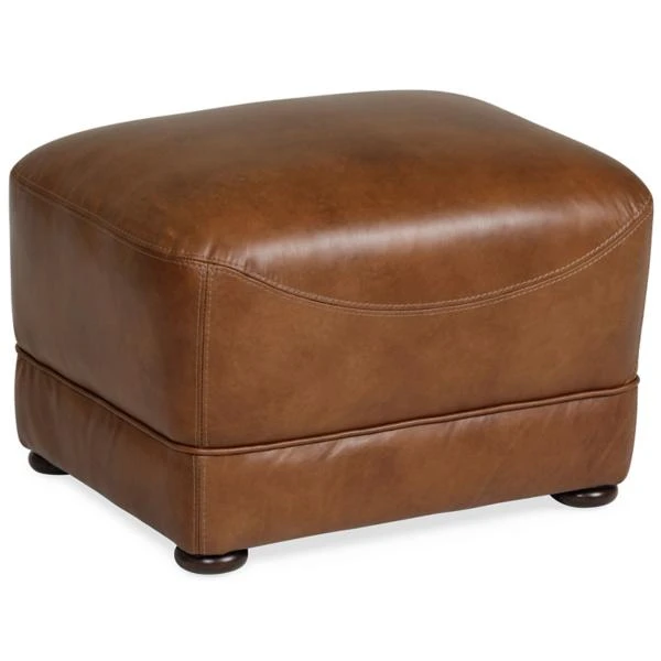 Foster Leather Ottoman
