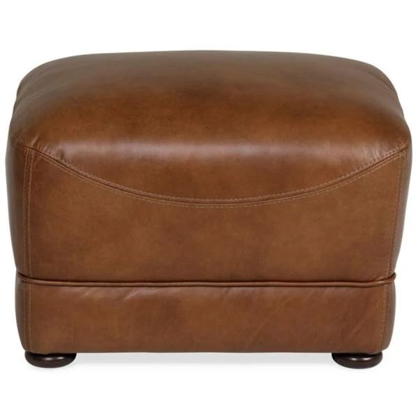 Foster Leather Ottoman - Image 2