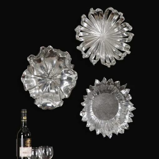 Flor De Plata Wall Decor - Set Of Three - Image 2