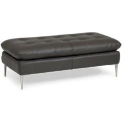 Dino Leather Cocktail Ottoman