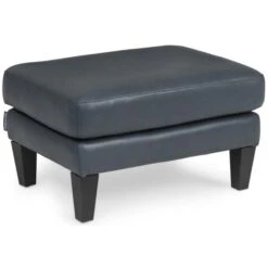 Zane Leather Ottoman
