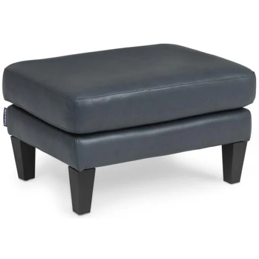 Zane Leather Ottoman