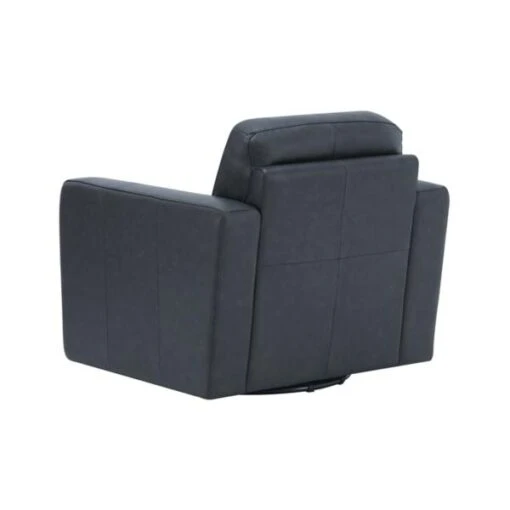 Brent Leather Swivel Chair - Image 4