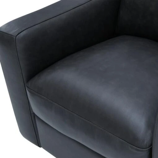 Brent Leather Swivel Chair - Image 5