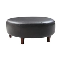 Brent Leather Cocktail Ottoman