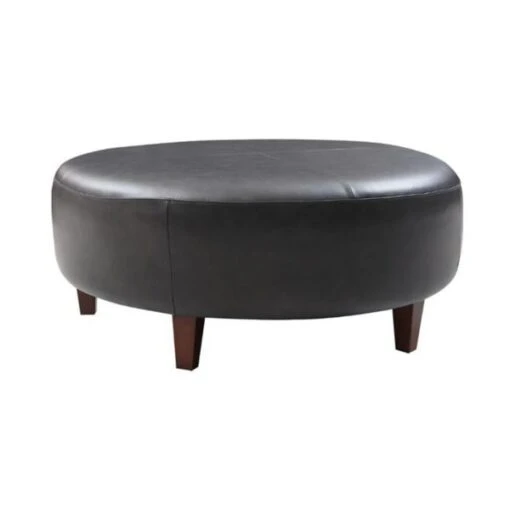 Brent Leather Cocktail Ottoman