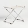 Harper Scissor Ottoman - Polished Chrome -Home Decoration Shop ST727962 a