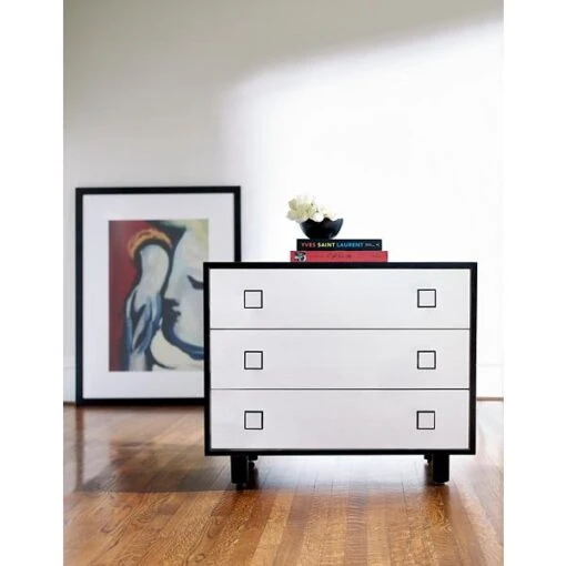 Silhouette 3 Drawer Nightstand - Image 2