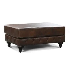 Rondell Leather Ottoman