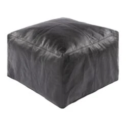 Casen Leather Pouf -Home Decoration Shop ST734427 c