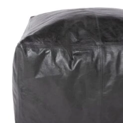 Casen Leather Pouf -Home Decoration Shop ST734427 d