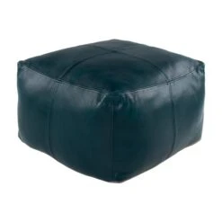 Wren Leather Ottoman