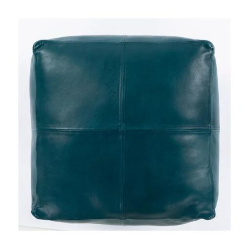 Wren Leather Ottoman - Image 3