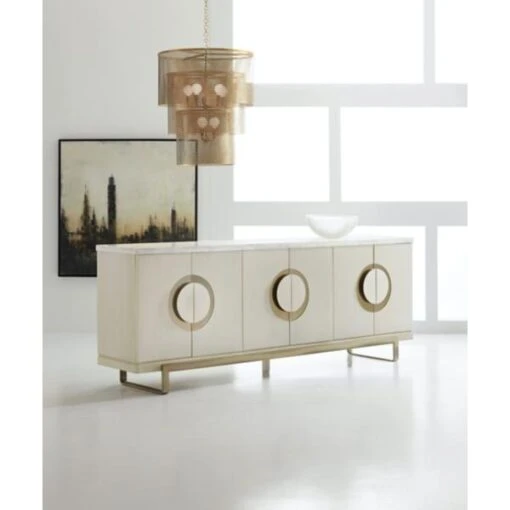 Melange Noelle Six-Door Credenza - Image 4